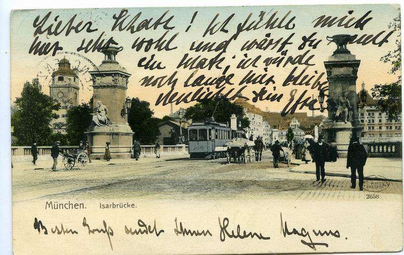 Postcard to Boris Schatz from Helene Magnus